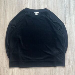 H&M Basic Black Crewneck Sweatshirt Women’s S Pullover Athleisure Casual Cozy